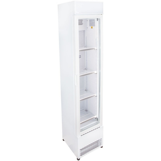 Slim Cooler RVC-110-P | Puerta de Cristal | 370x360x1865 mm | Capacidad 100 L | Ultra Compacto