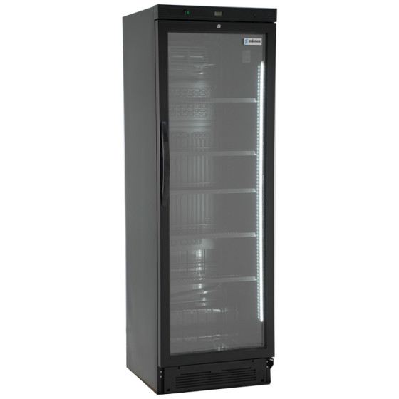 Armario Expositor APE-451-C BLACK | Acabado Negro | Puerta de Cristal | 595x640x1840 mm | Capacidad 372 L