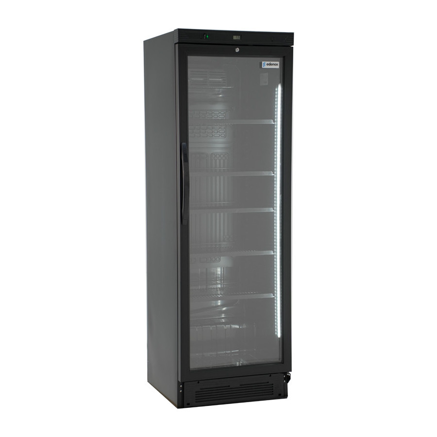 Armario Expositor APE-451-C BLACK | Acabado Negro | Puerta de Cristal | 595x640x1840 mm | Capacidad 372 L