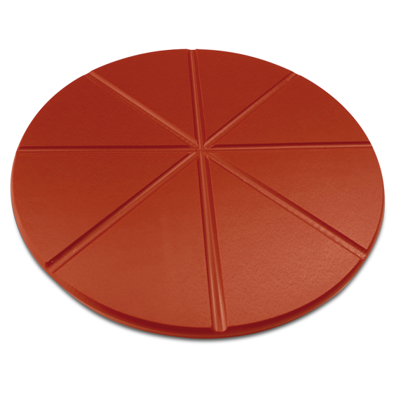 Fricosmos Plato Pizza de Polietileno Fibra Roja Ø330x10 mm
