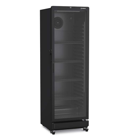 Armario Expositor APE-451-C S2 BLACK | Negro | Doble LED | 575x600x1832 mm | Capacidad 338 L | Clase D
