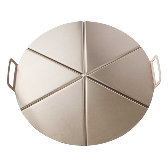 Fricosmos Bandeja de aluminio con asas para pizza 6 porciones