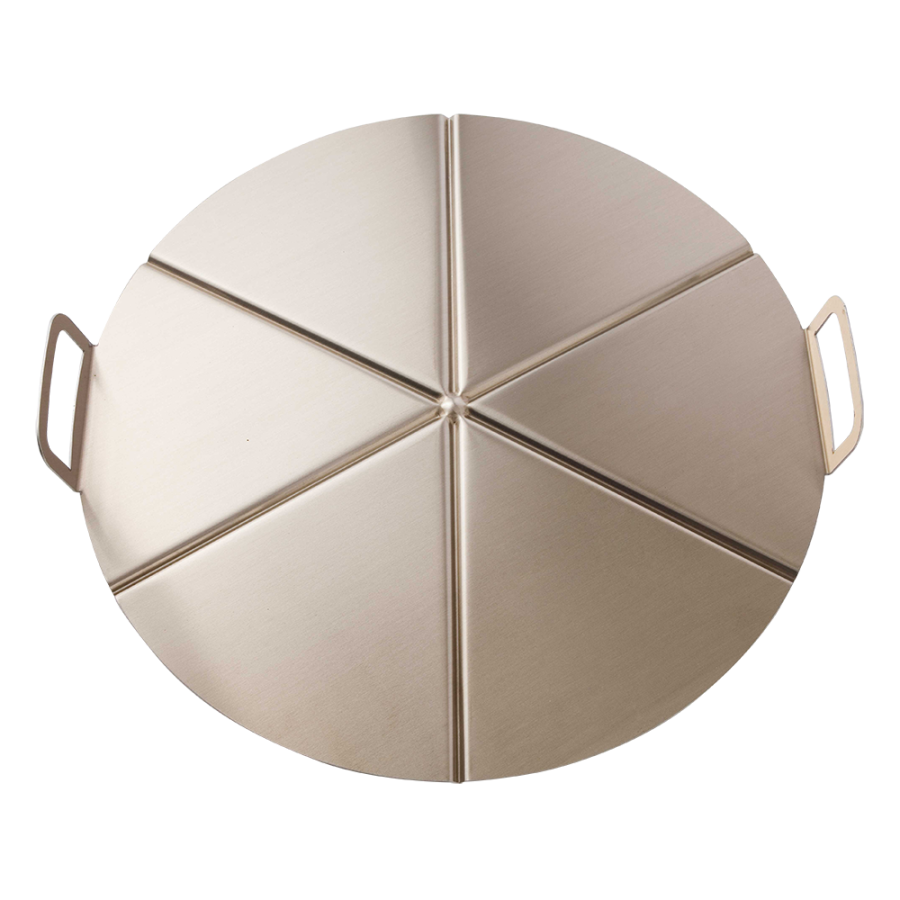 Fricosmos Bandeja de aluminio con asas para pizza 6 porciones