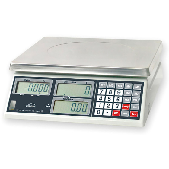 Báscula Electrónica Profesional | Capacidad 30 kg | Precisión 10 g | Protección IPX54 | 31 x 33 x 13 cm