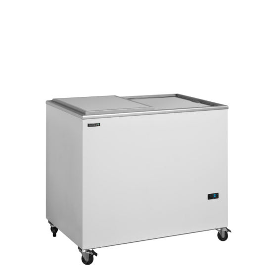Enfriador de Botellas Horizontal TEFCOLD ISC302SD | Alta Eficiencia Clase B | 1014x635x892 mm | Capacidad 232 L | Blanco