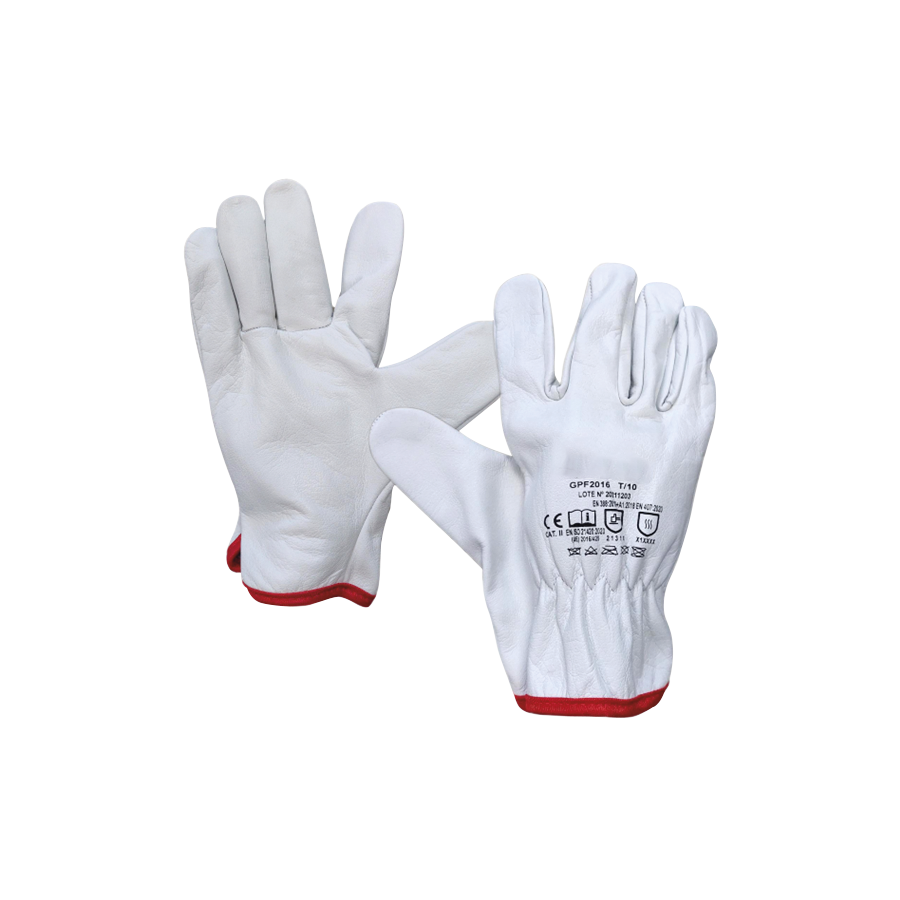 Fricosmos Guante de Piel Industrial T10 en Par