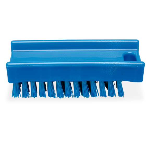 Fricosmos - Cepillo limpiauñas de poliéster azul 110x45 mm