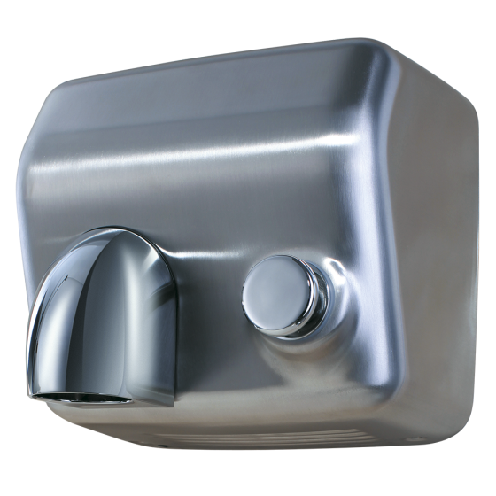 Fricosmos Secamanos Inox Sat inado con Pulsador y Tobera