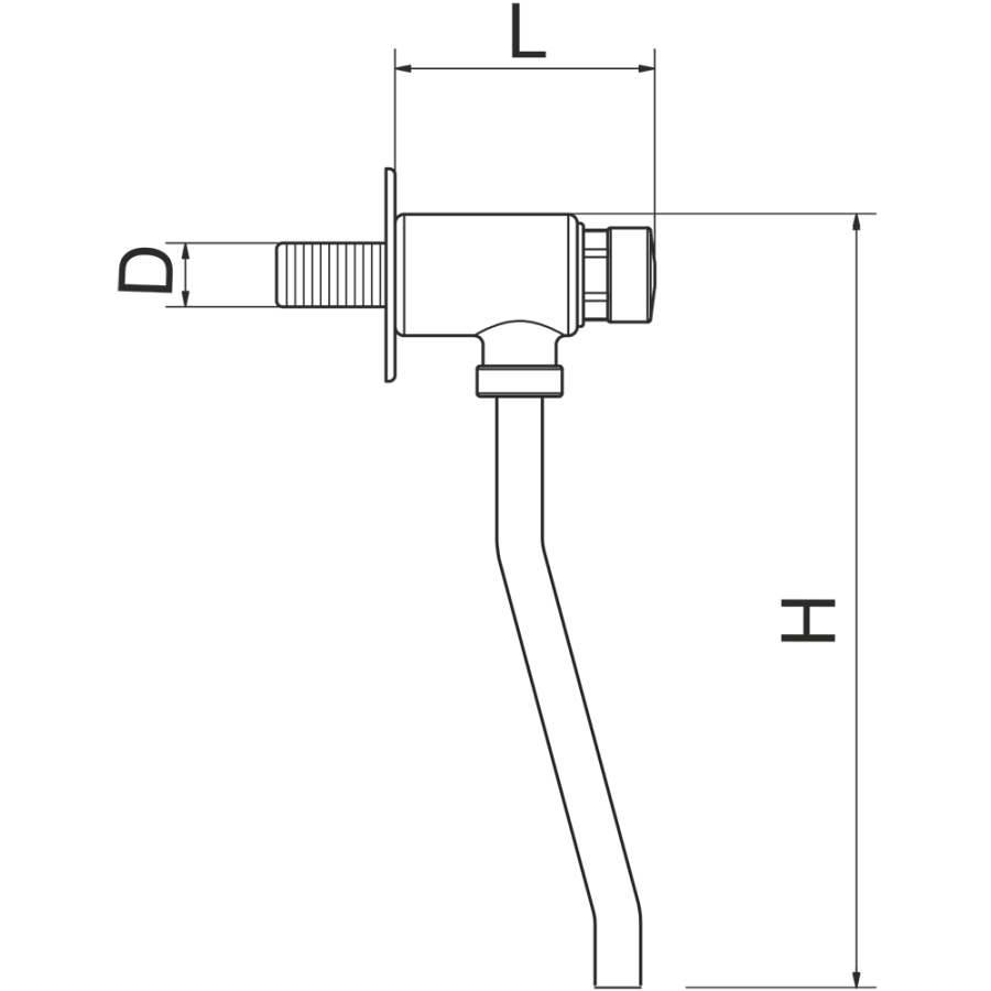 Fricosmos - Grifo temporizado para urinario 1/2