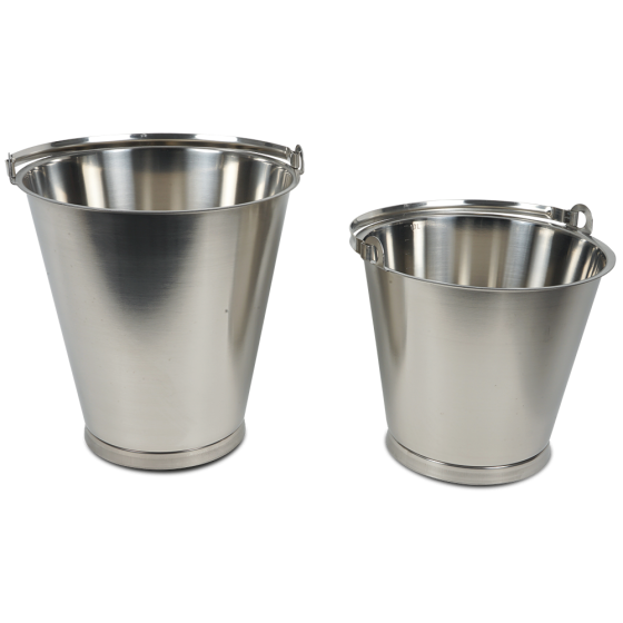 Fricosmos Cubo inoxidable industrial 15 l con escala volumétrica