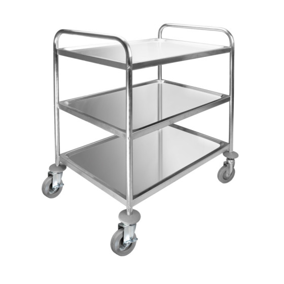 Carro de Servicio | 3 Bandejas Desmontables | 82 x 64,5 x 94,5 cm | Uso Interior y Exterior | Profesional