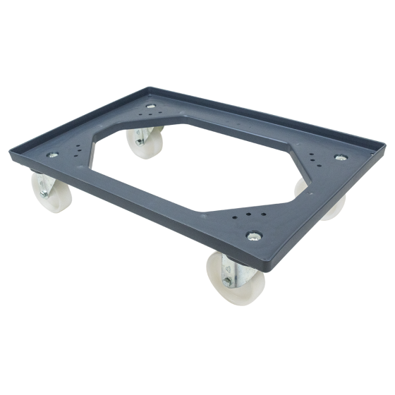 Fricosmos Plataforma Rodante Euronorm con 4 Ruedas de Nylon