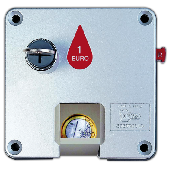 Fricosmos Cerradura de retorno de monedas para puerta derecha