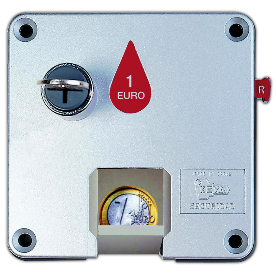 Fricosmos Cerradura de retorno de monedas para puerta derecha