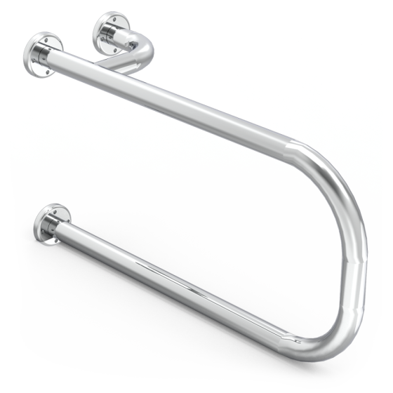 Fricosmos Barra de apoyo inox mural para lavabo mano derecha