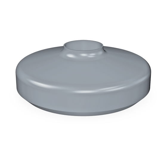 Fricosmos Parachoques Gris Ø95 mm para Carros de Servicio