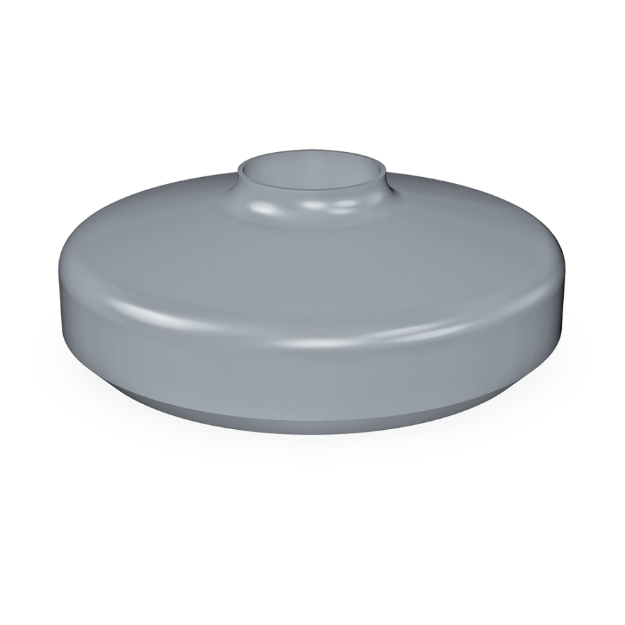 Fricosmos Parachoques Gris Ø95 mm para Carros de Servicio