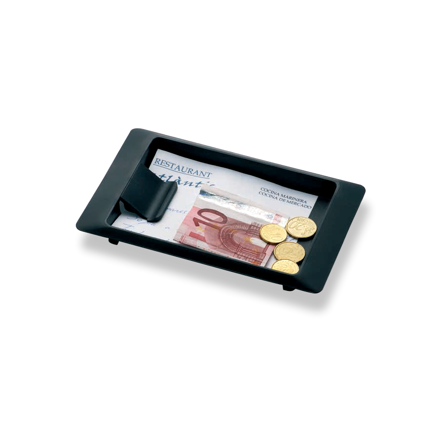 Fricosmos Bandeja de cambio rectangular con clip para hostelería