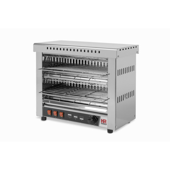 Tostador Eléctrico Industrial Fainca HR T06CON - 2 Niveles - 3.6 kW - Cuarzo con Temporizador