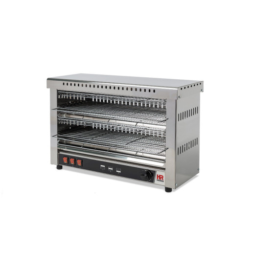 Tostador Eléctrico Industrial Fainca HR T09CON - 2 Niveles - 4.2 kW - Gran Capacidad con Temporizador