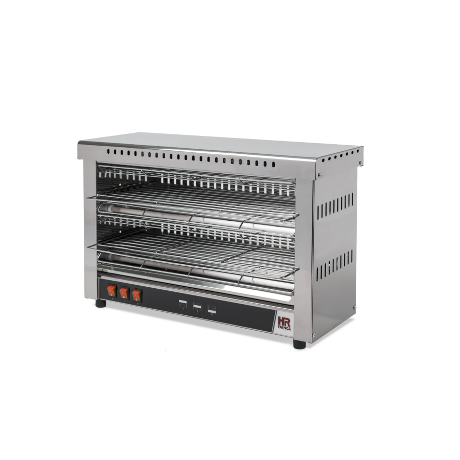 Tostador Eléctrico Industrial Fainca HR T09SIN - 2 Niveles - 4.2 kW - Cuarzo Gran Capacidad