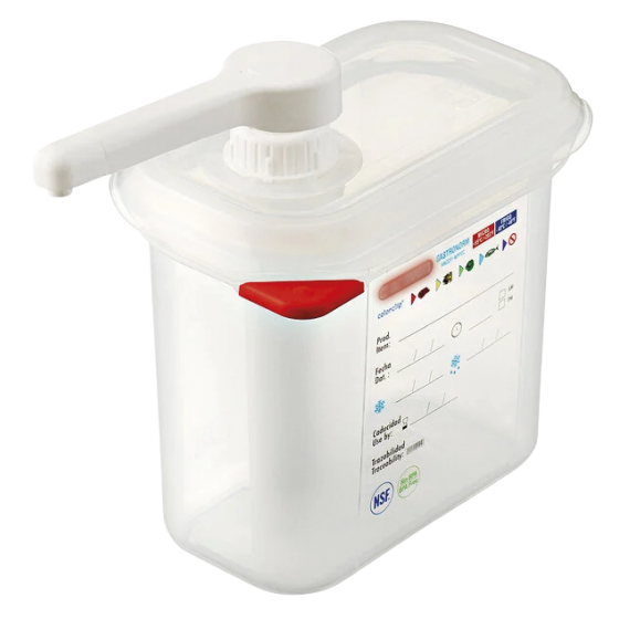 Fricosmos Dispensador de Salsa Blanco 1,5 l GN 1/9