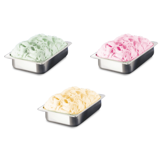 Fricosmos Cubeta Inox para Helado 265x160x80 mm