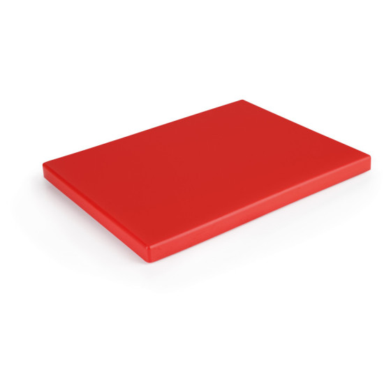 Tablas de corte rojo de polietileno 32.5 x 26.5 x 2 cm