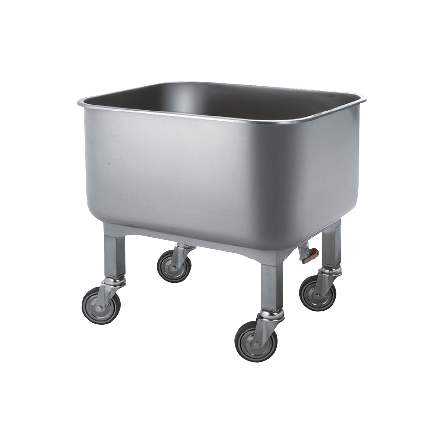 Carro de transporte inoxidable con desagüe 1/2" 200 lts.
