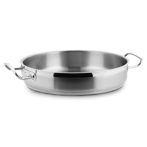 Paellera Lacor Eco-Chef | Acero Inoxidable | Ø 40 cm | 10 Litros | Fondo Termodifusor | Apta Inducción y Horno