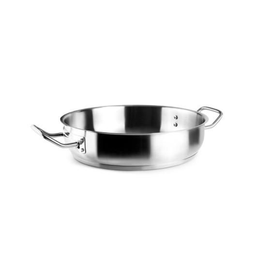 Paellera Lacor Gastro | Acero Inoxidable | Ø 40 cm | 10 Litros | Fondo Termodifusor | Apta Inducción y Horno