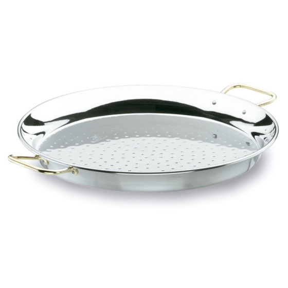 Paellera Valenciana Lacor | Acero Inoxidable 18/10 | Ø 38 cm | 8 Raciones | Diseño Tradicional