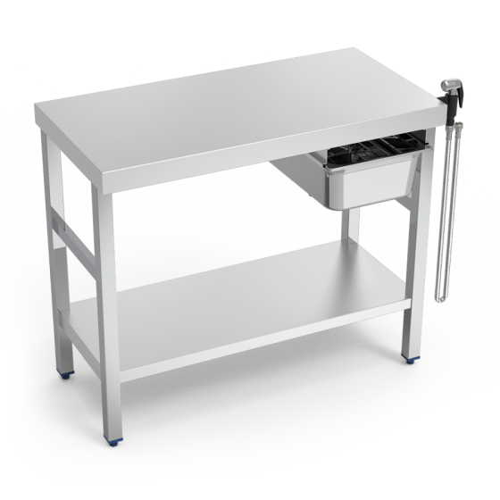 Fricosmos - Mesa para cocción de marisco con entrepaño