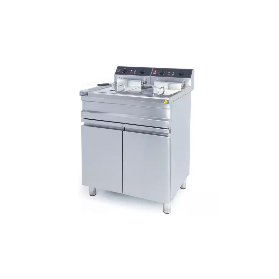 Freidora Industrial de Pie Doble Sammic FE-15+15 con Grifos | 14+14 Litros | 18000W | 400V Trifásica
