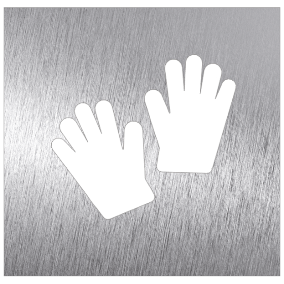 Fricosmos Pictograma Inox Guantes 120 x 120 mm