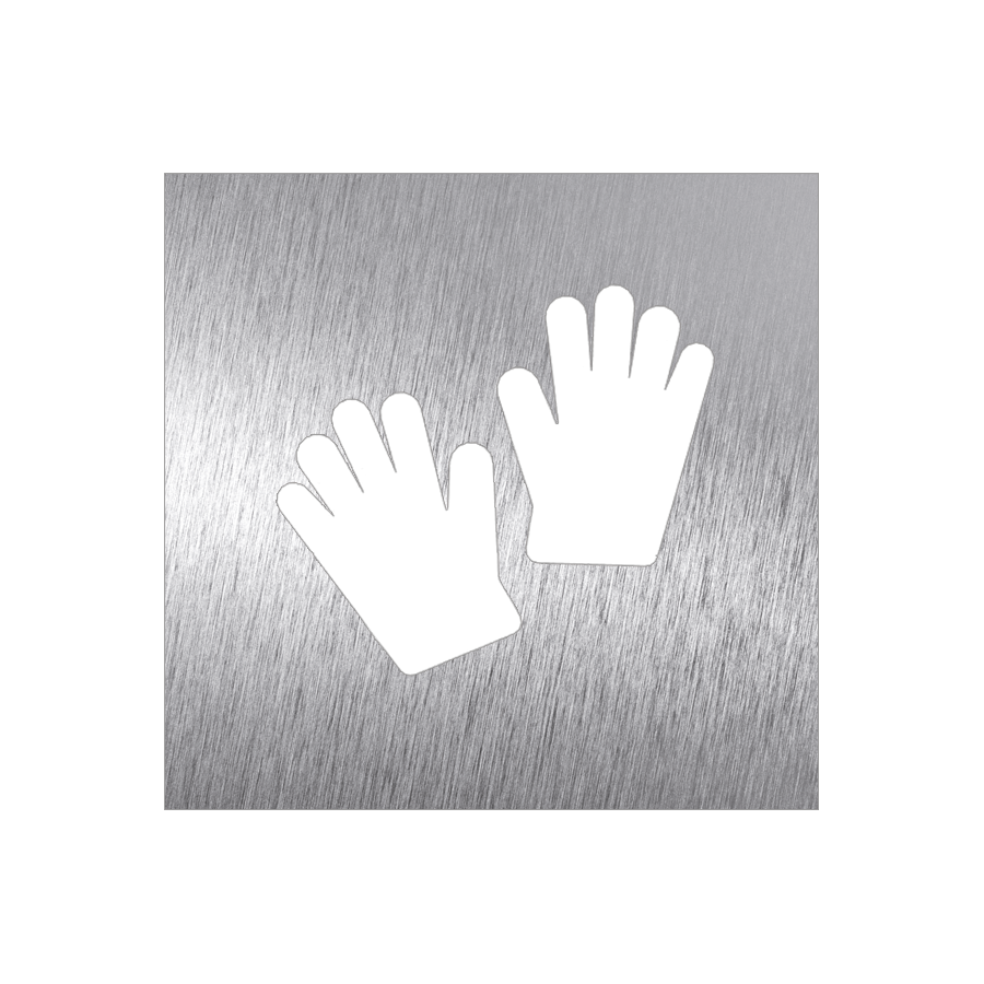 Fricosmos Pictograma Inox Guantes 120 x 120 mm