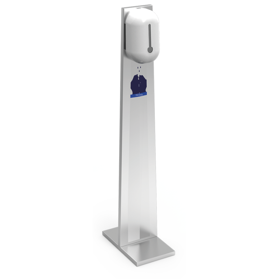 Fricosmos Columna inox de desinfección con jabonera electrónica