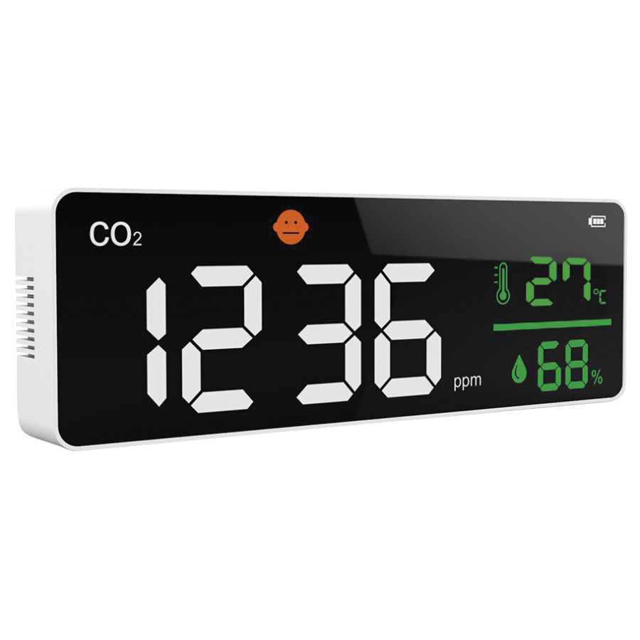 Fricosmos panel medidor de CO2 mural con temperatura y humedad