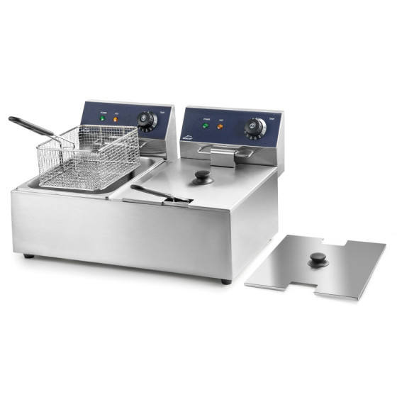 Freidora Eléctrica Doble 2 x 6L (12L) 5000W