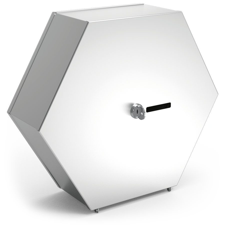 Fricosmos - Dispensador de papel higiénico hexagonal inox