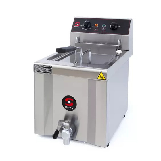 Freidora Industrial Sammic FE-9 con Grifo | 8 Litros | 6000W | 400V Trifásica