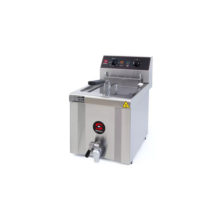 Freidora Industrial Sammic FE-9 con Grifo | 8 Litros | 6000W | 400V Trifásica