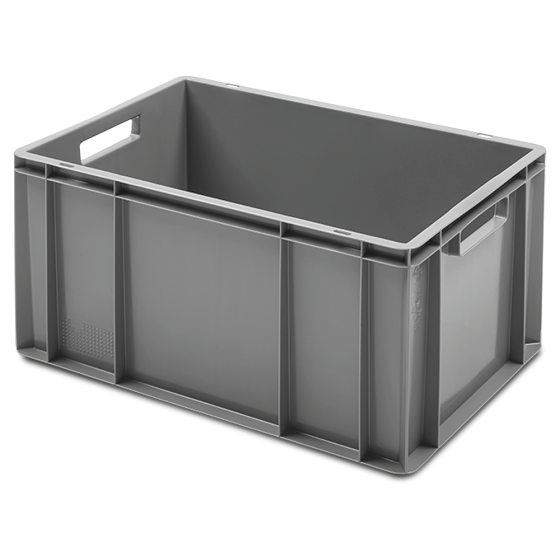 Fricosmos Cajón liso apilable gris 600x400x320 mm
