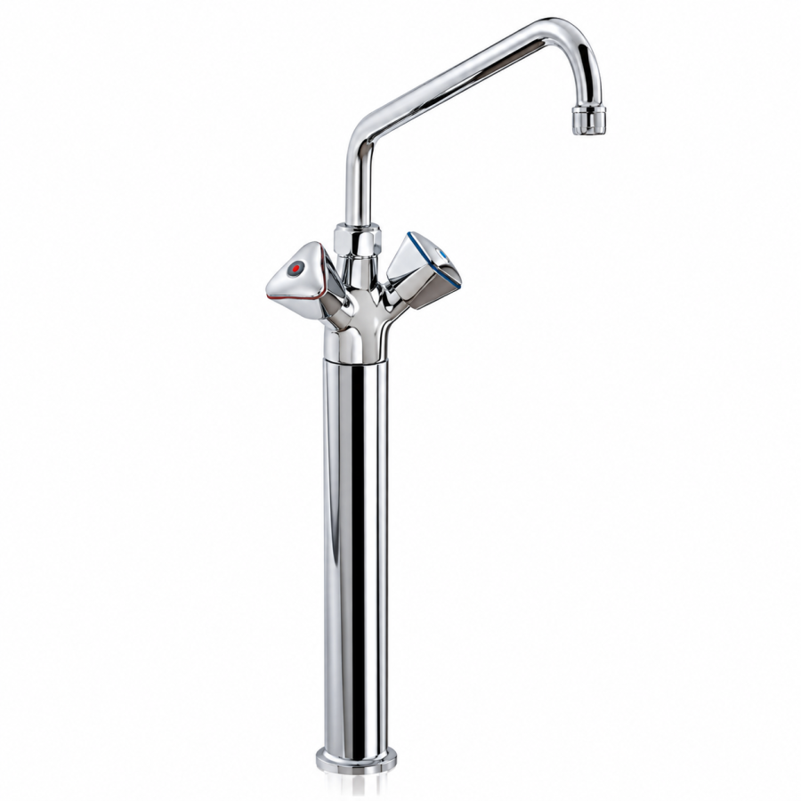 Grifo Columna Industrial Edenox GB-CL-30 E | Monobloc 2 Aguas | Ref. 19033605 | Acabado Cromado