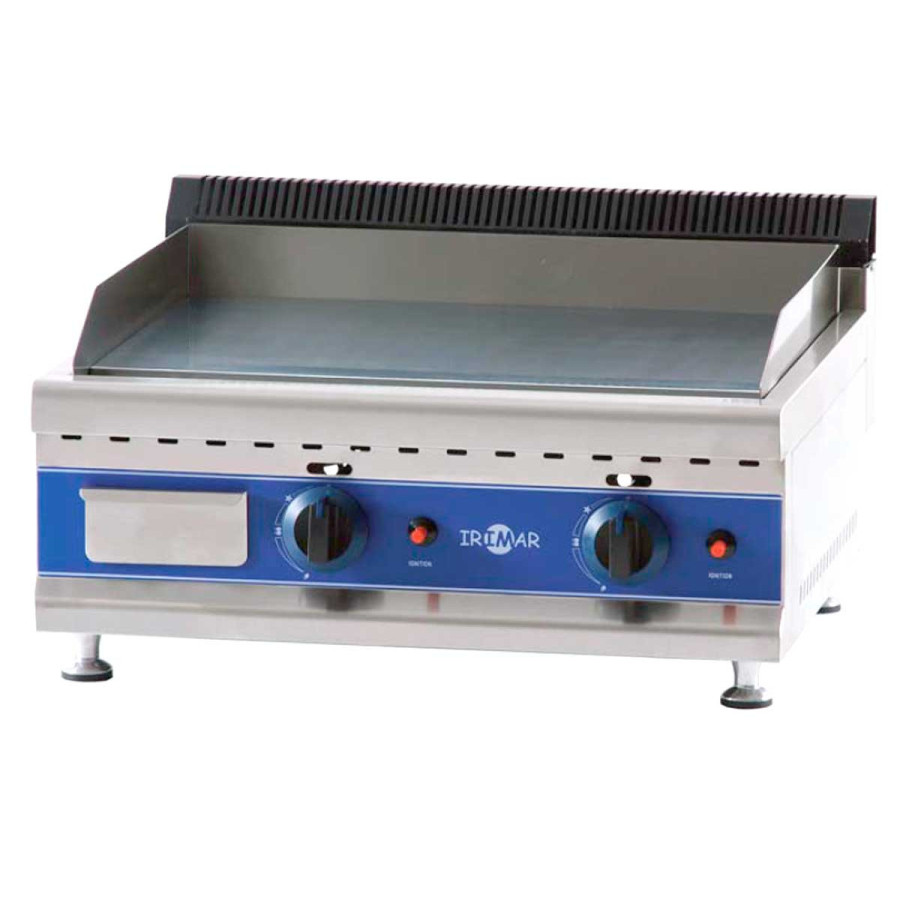 Plancha a gas profesional PLGAS-650 para gas butano/propano (Acero rectificado)
