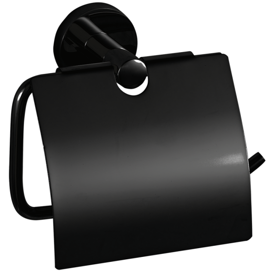 Fricosmos Portarrollos WC inoxidable negro serie Black