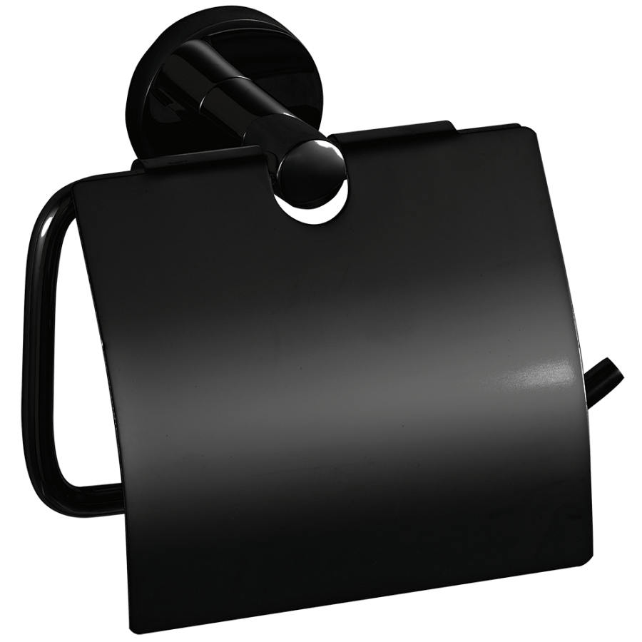 Fricosmos Portarrollos WC inoxidable negro serie Black