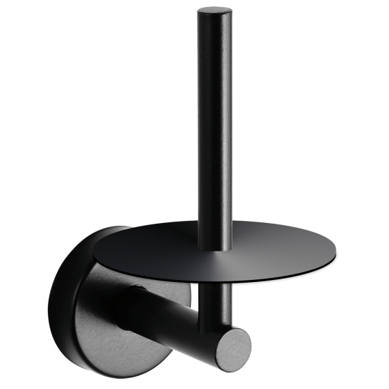 Fricosmos Portarrollos vertical negro serie Black inoxidable