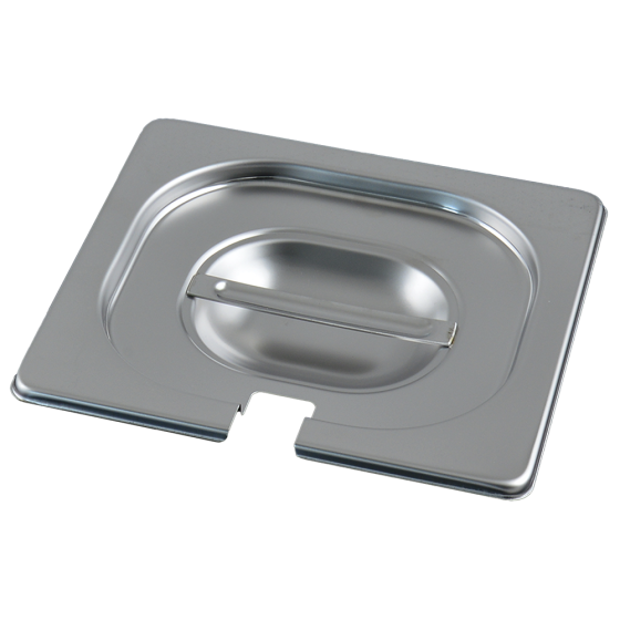 Fricosmos Tapa inox GN 1/6 con muesca para cazo