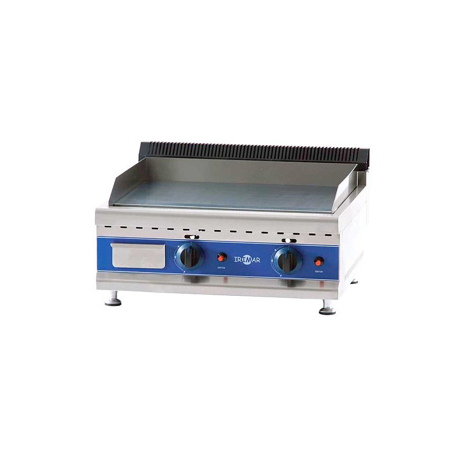 Plancha a gas profesional PLGAS-800CD para gas butano/propano (Cromo duro)